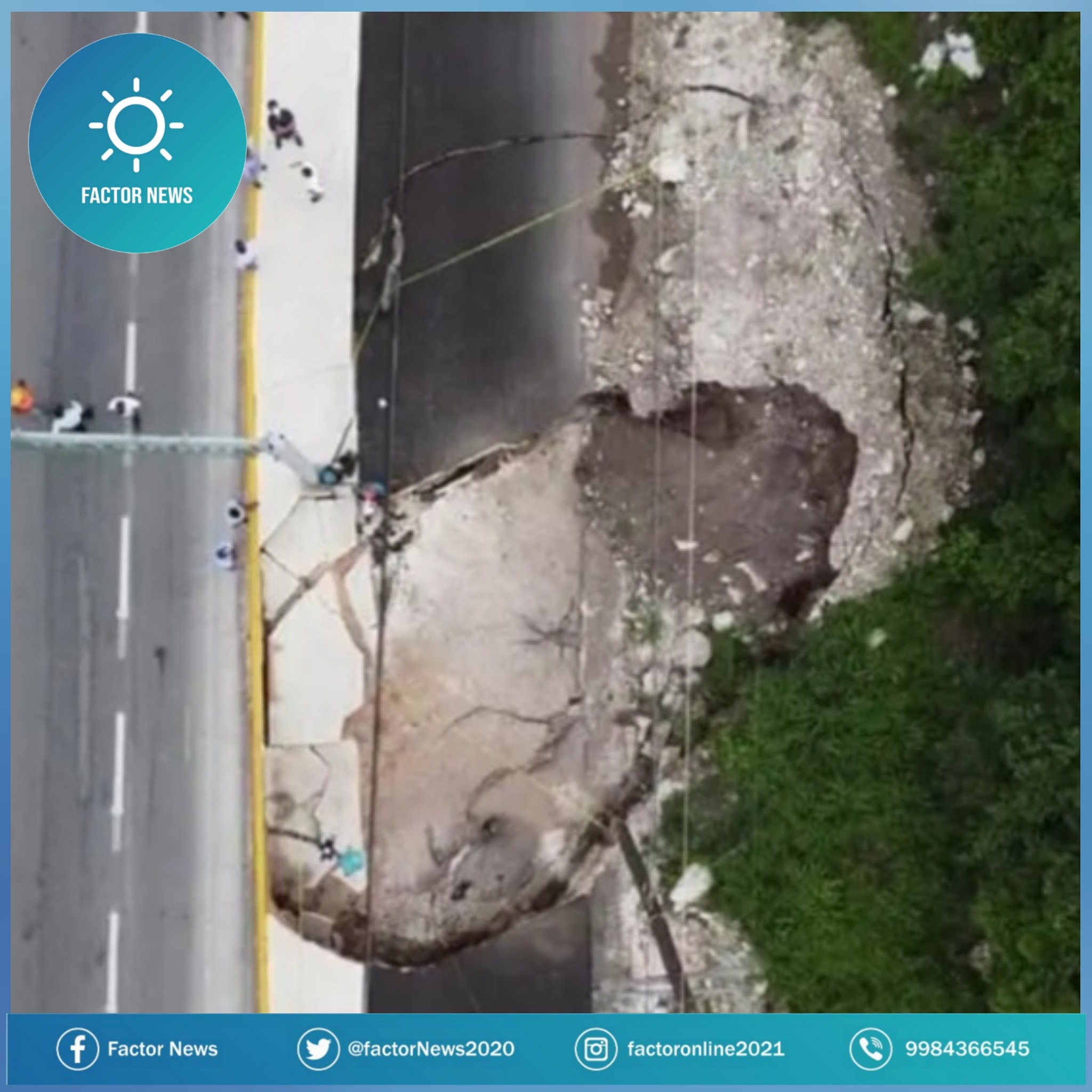 Trabaja Fonatur para solucionar tema del socavón en carretera Cancún – Playa del Carmen.