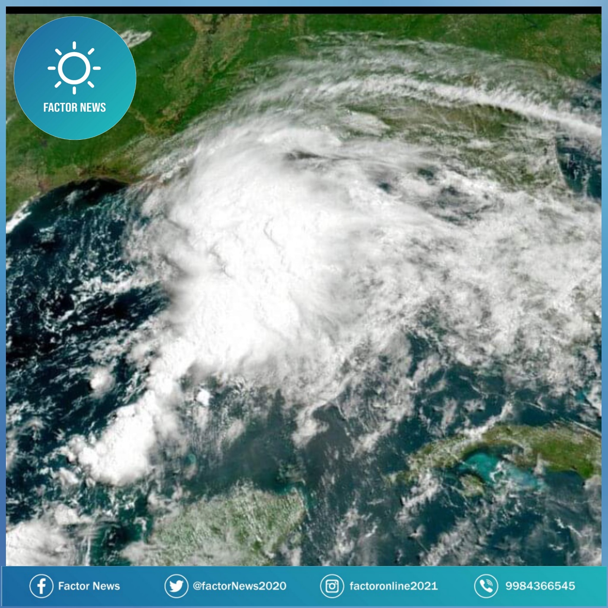 Tormenta tropical ‘Claudette’ toca tierra en la costa norte del Golfo de México.
