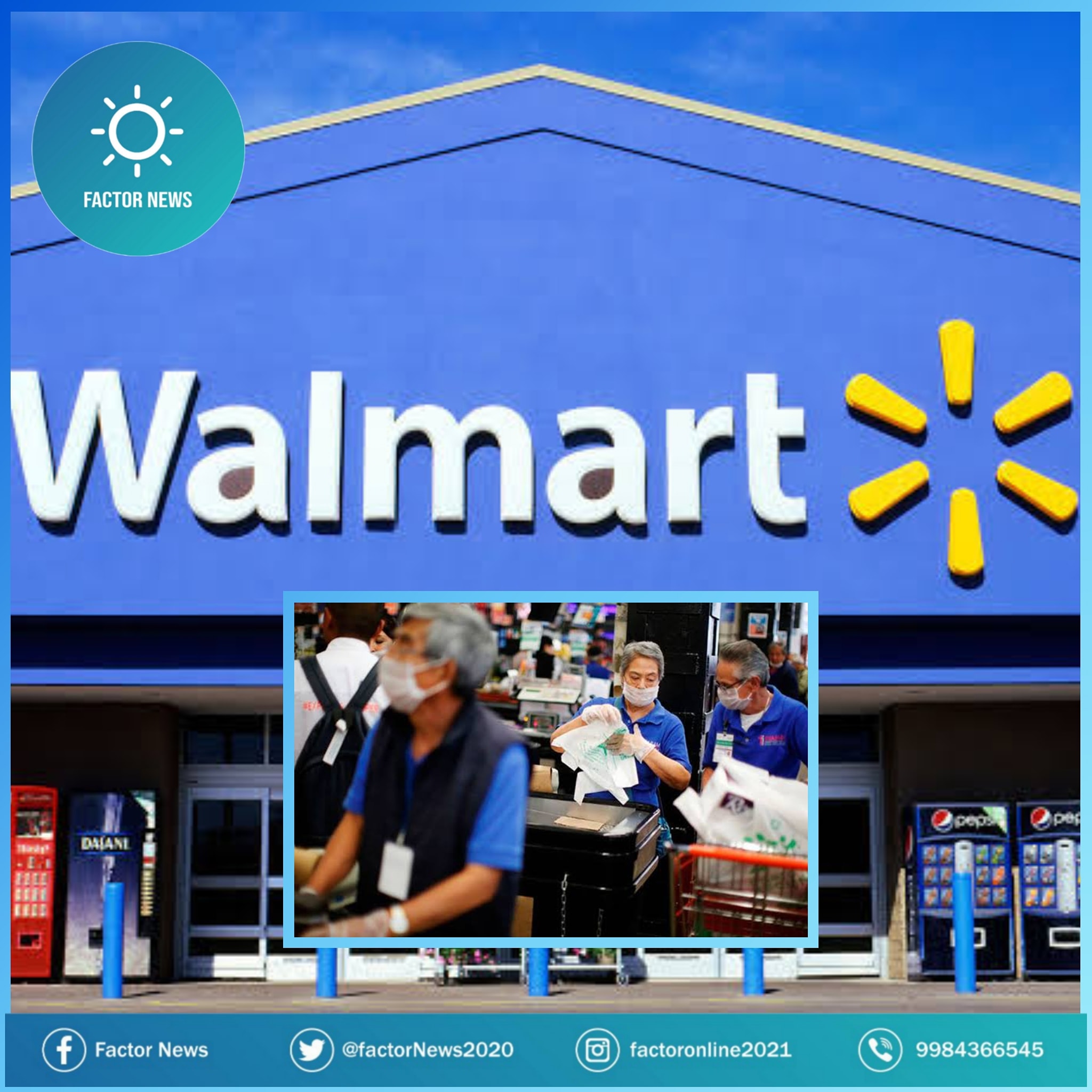 Adultos mayores podrían regresar como empacadores en Walmart.