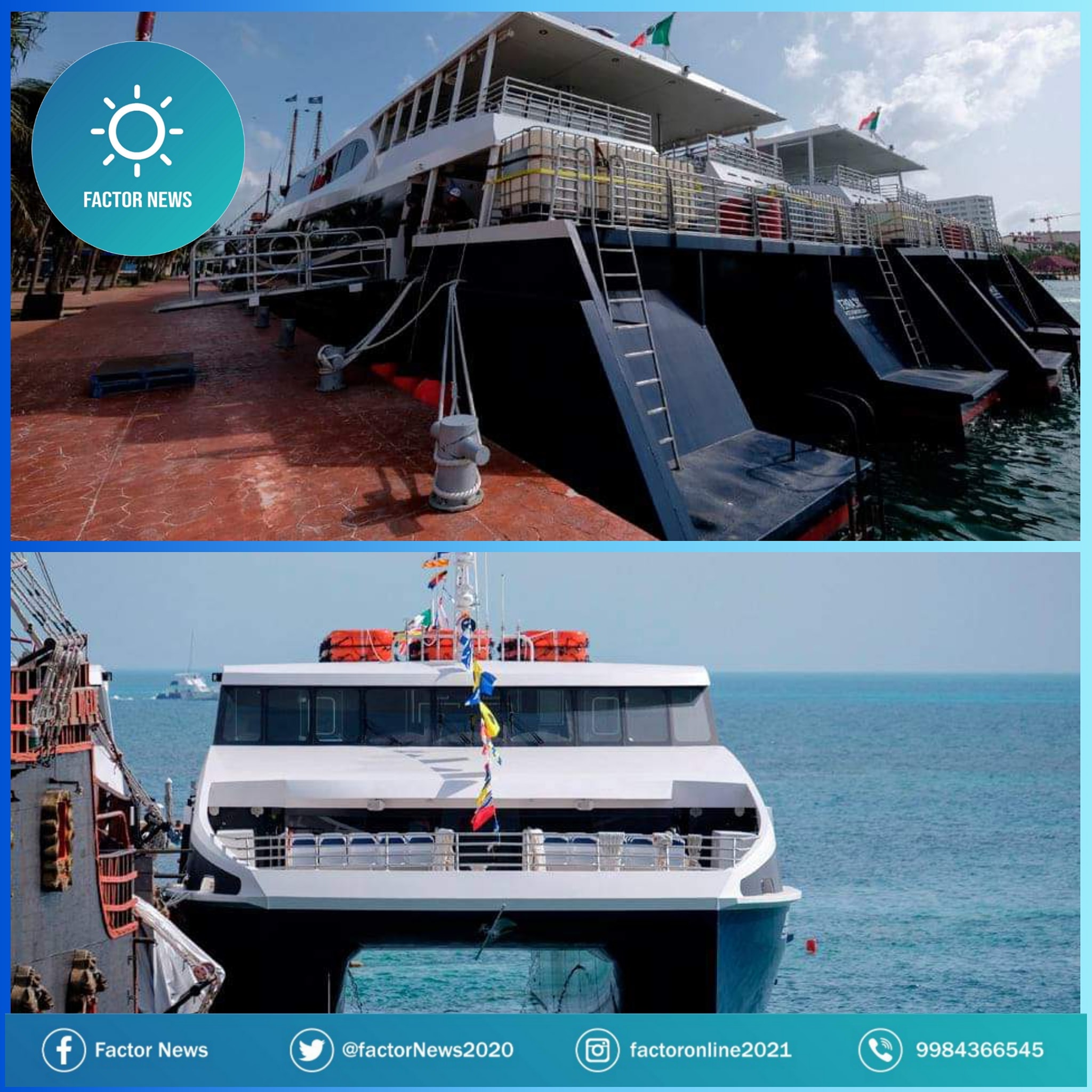 Con dos embarcaciones, Xcaret entra al negocio de la transportación marítima desde Cancún para competirle a Ultramar.