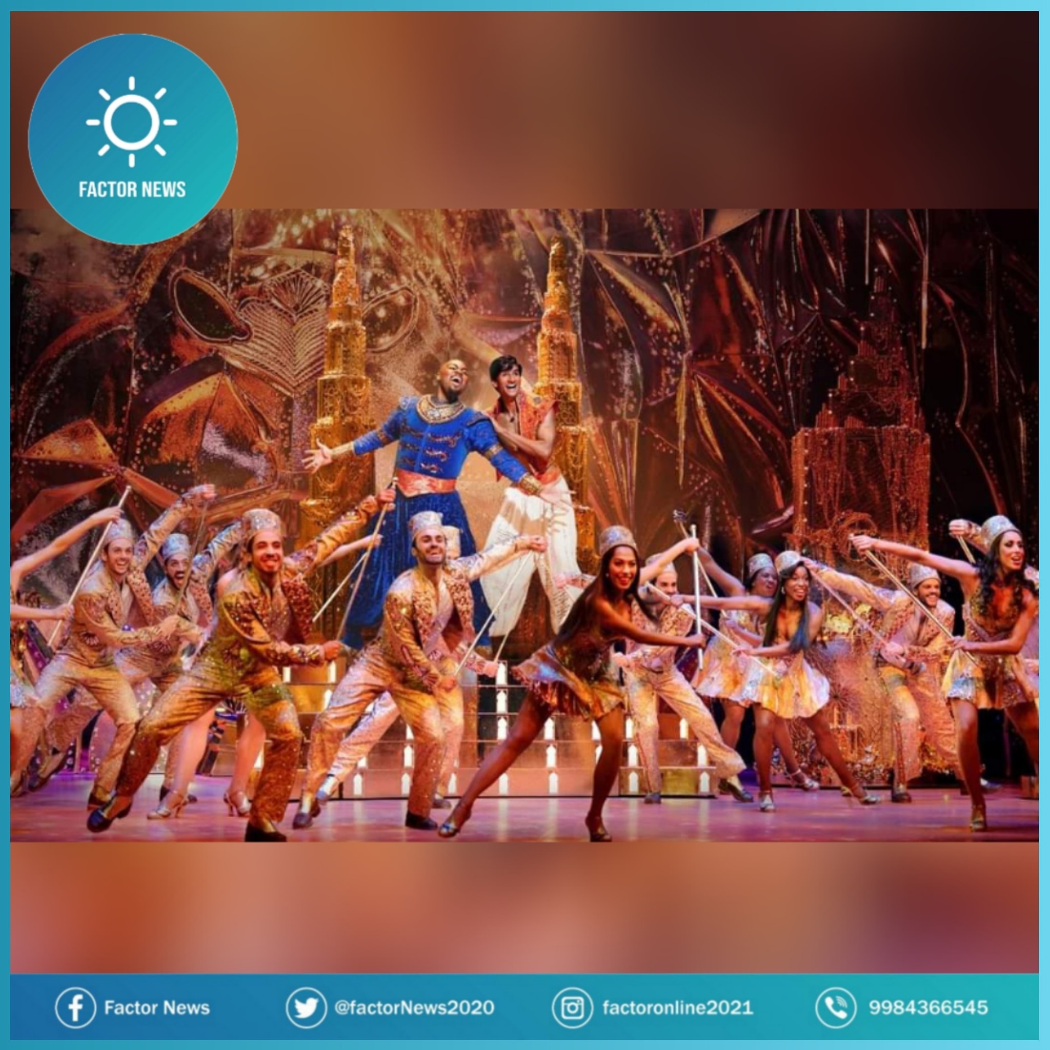 Broadway con su obra musical «Aladino» llegará a México.