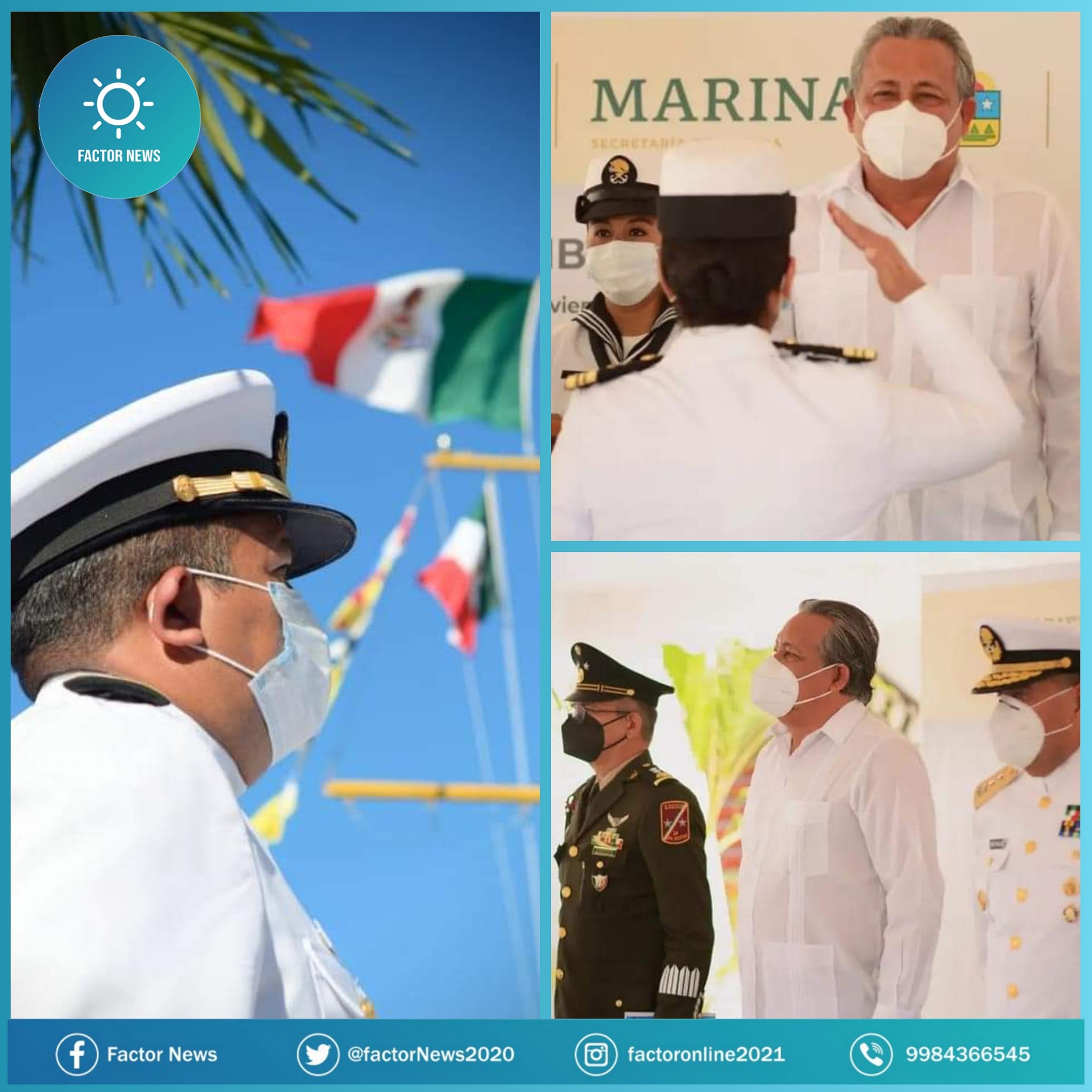 Encabeza secretario de gobierno, ceremonia conmemorativa del día de La Armada de México.