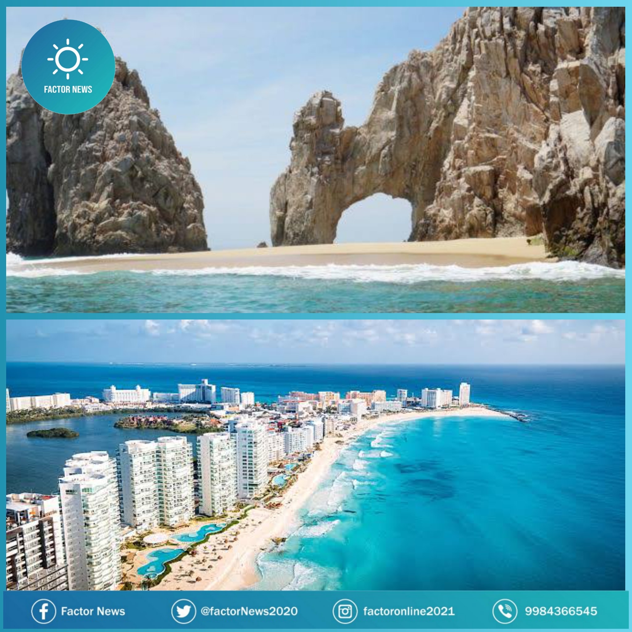 Los Cabos y Cancún superan el 70 por ciento de ocupación hotelera del 15 al 21 de noviembre.