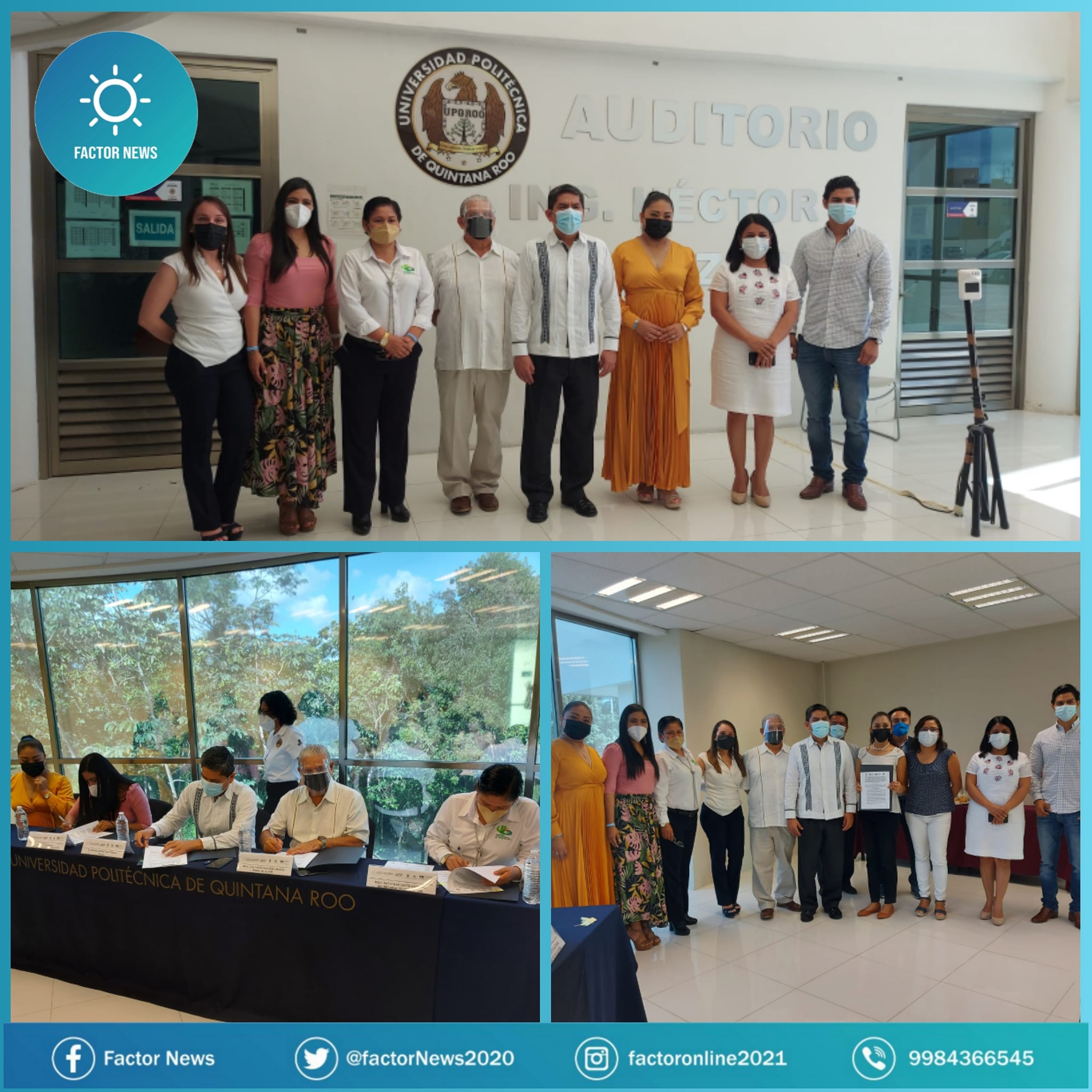 Firma convenio educativo la Universidad Politécnica de Quintana Roo.