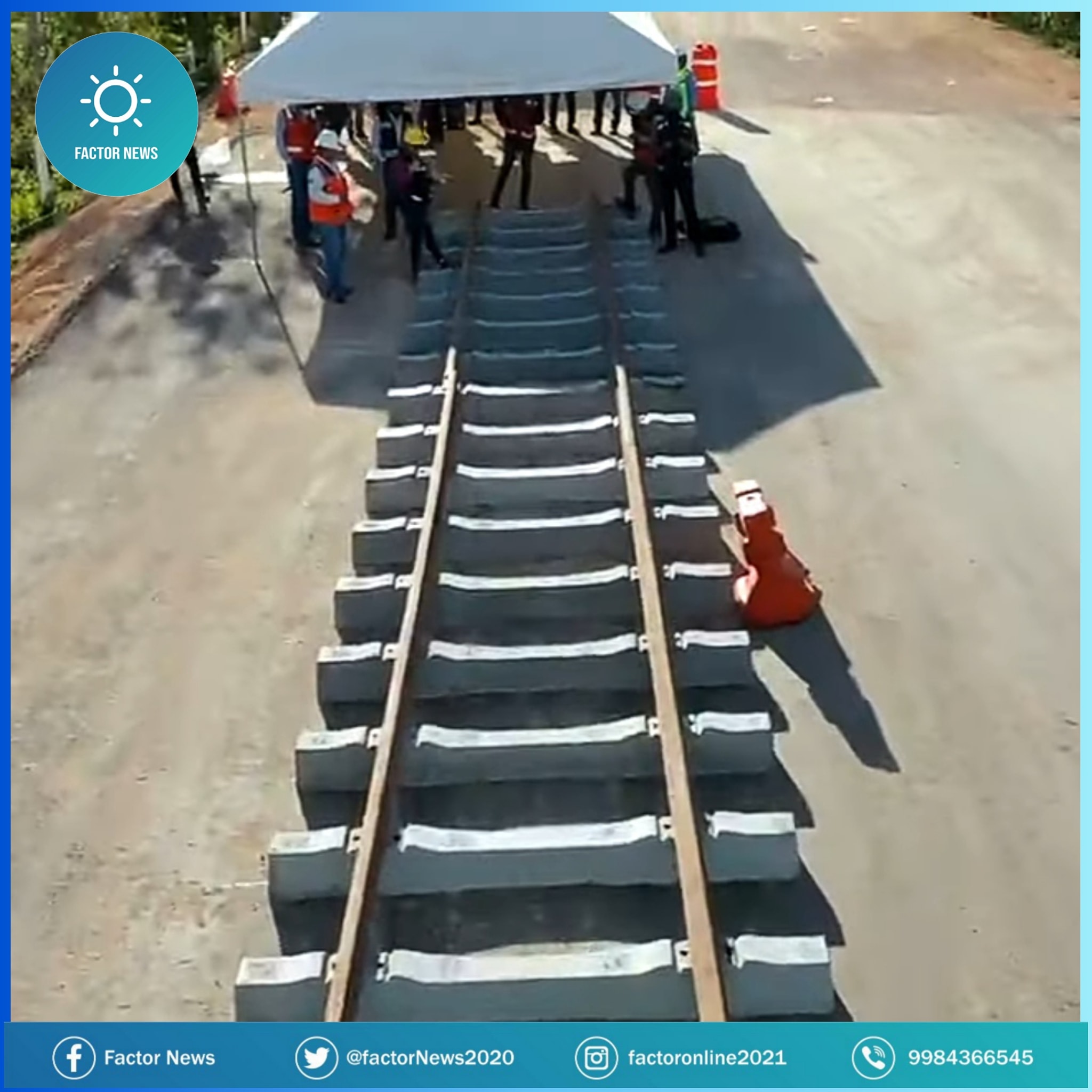 Tren Maya: Inicia montaje de vías de prueba en tramo Izamal-Cancún.