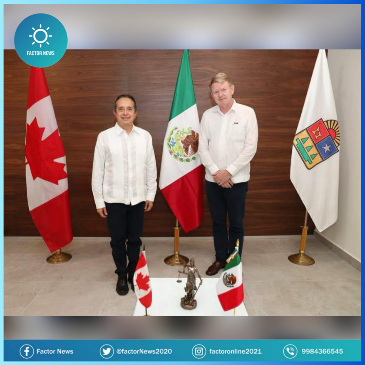 Fortalecen Quintana Roo y Canadá acciones en materia de seguridad.