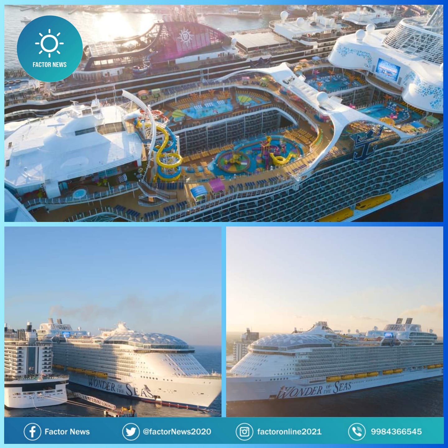 Llega a Cozumel el crucero más grande del mundo.