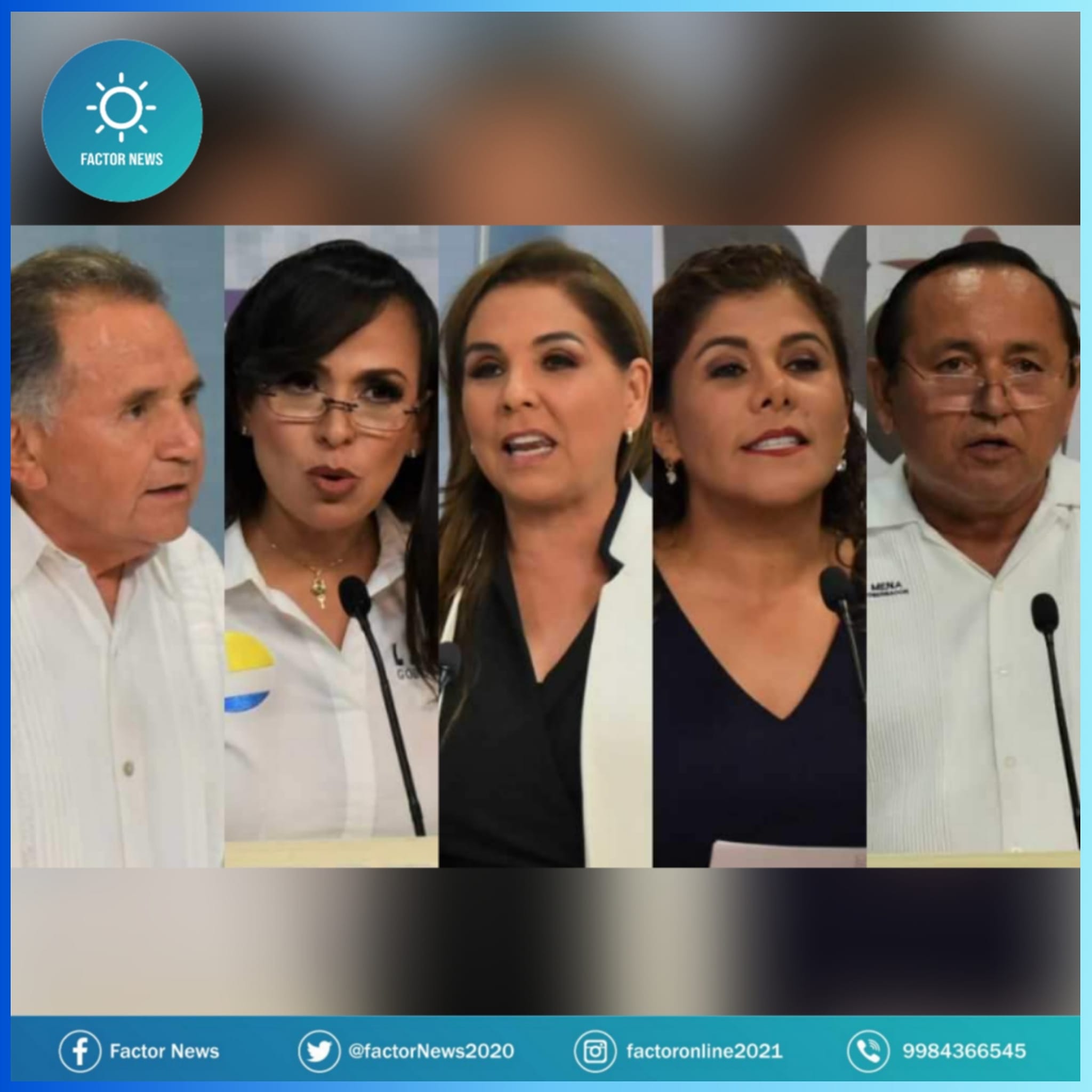 Se llevó a cabo el debate organizado por el ieqroo, con la participación de los 5 aspirantes a la gubernatura de Quintana Roo.